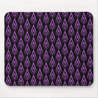 Vibrant Purple Flickering Flames Mousepad