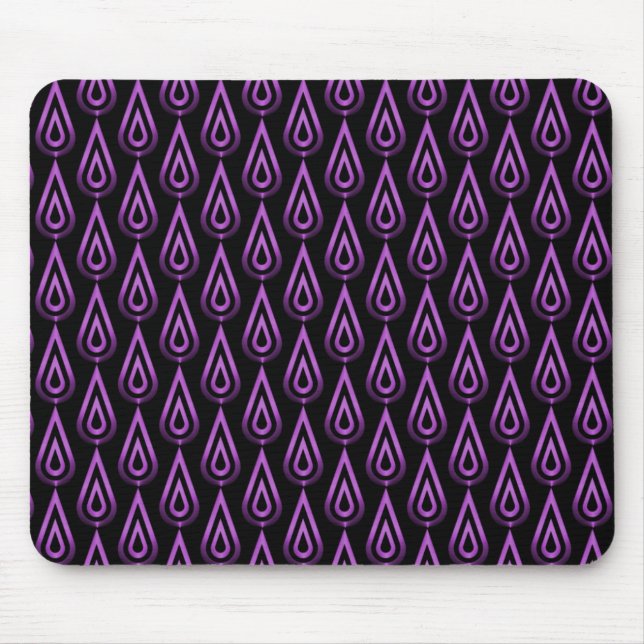 Vibrant Purple Flickering Flames Mousepad (Front)