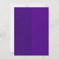 Vibrant Purple Glitter Flat Save The Date Card