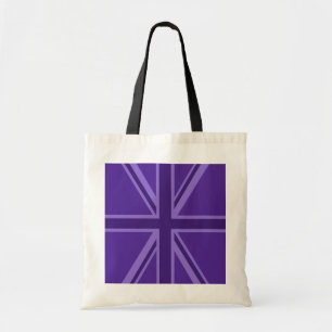 Vibrant Purple Union Jack Tote Bag
