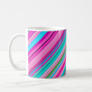 Vibrant Rainbow Colours Stripes Pattern-21056 Coffee Mug
