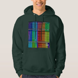Vibrant Rainbow Geometric Pattern - Seamless Desig Hoodie