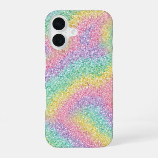 Vibrant Rainbow Glitter Sparkle iPhone Case