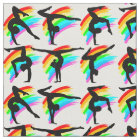 VIBRANT RAINBOW GYMNASTICS FABRIC