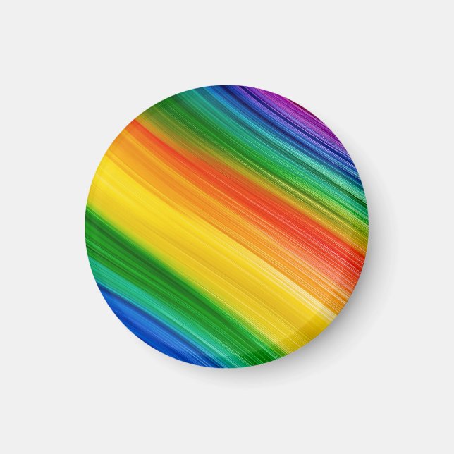 Vibrant Rainbow of Colours Magnet (Front)