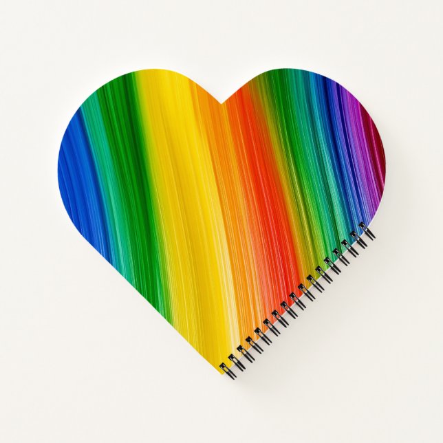 Vibrant Rainbow of Colours Notebook (Back)
