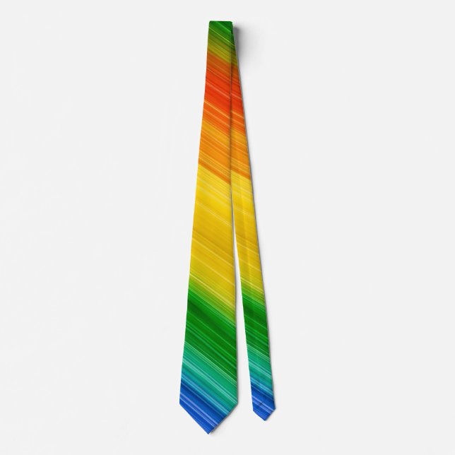 Vibrant Rainbow of Colours Tie (Front)