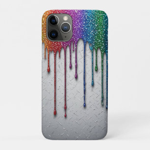 Vibrant Rainbow Paint Drips iPhone 11 Pro Case