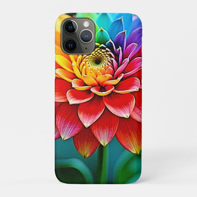 Vibrant Rainbow Petal Dream Art Case-Mate iPhone Case (Back)