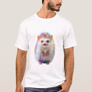 Vibrant Rainbow Prism Hedgehog Men T-Shirt