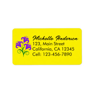 Vibrant Rainbow Stripe Pattern Design Label