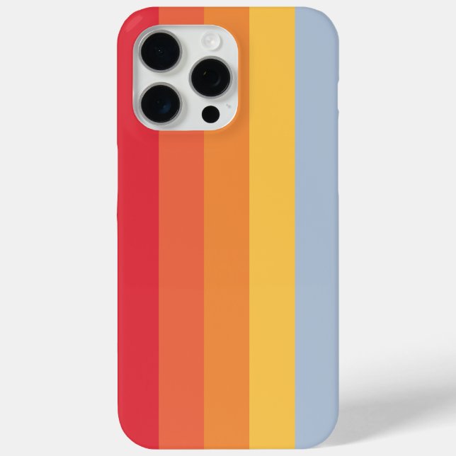 Vibrant Rainbow Stripes - Colourful Vertical Patte Case-Mate iPhone Case (Back)