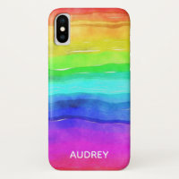 Vibrant Rainbow Watercolor Custom