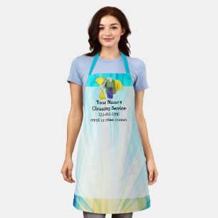 Vibrant Rays Custom Cleaning Service Business Apron