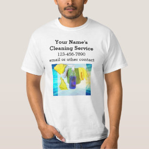 Vibrant Rays Custom Cleaning Service Business T-Shirt