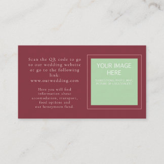 Vibrant Red and Pink Floral Enclosure Card