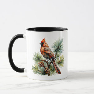 Vibrant Red Berries with Lush Green Leaves Mug