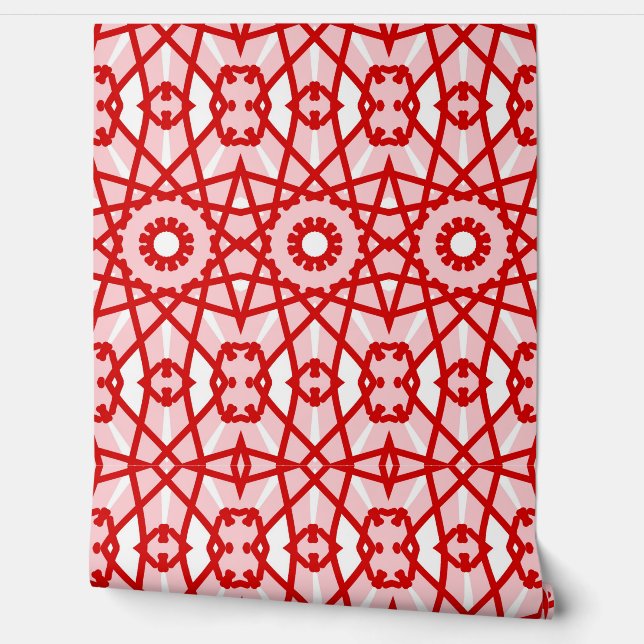 Vibrant red colour "Ratti_Creative_Arts" wallpaper (Unrolling)