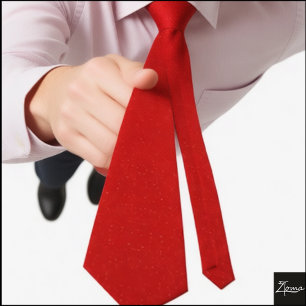 Vibrant Red Fine White Glitter Background Tie