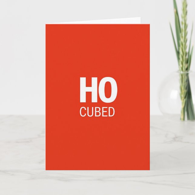 Vibrant Red Message Card (Front)