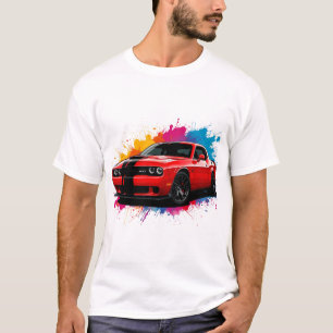 Vibrant Red Muscle Car T-Shirt