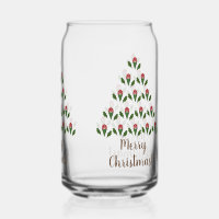 Vibrant Red Roses, Holly Christmas Tree Art, Wish