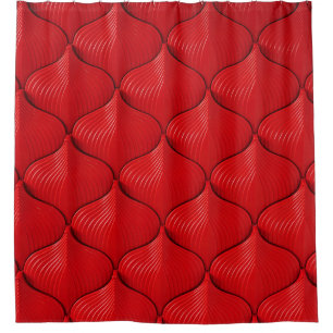 Vibrant Red: Textured Background Shower Curtain