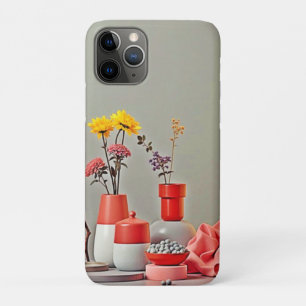 Vibrant Red Yellow Arrangement Design iPhone 11 Pro Case