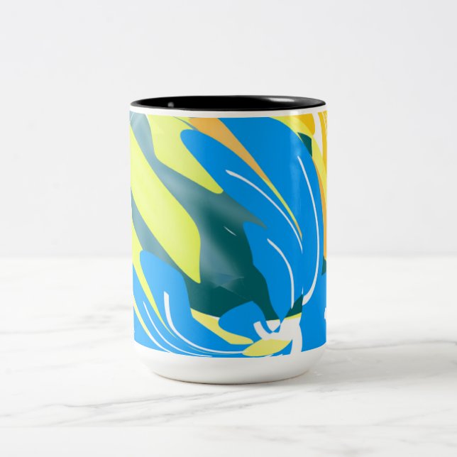 Vibrant Reflections of Empowerment in Design Two-Tone Coffee Mug (Center)