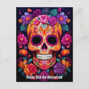 🌹Vibrant Remembrance: A Día de Muertos Tribute🌹 Postcard