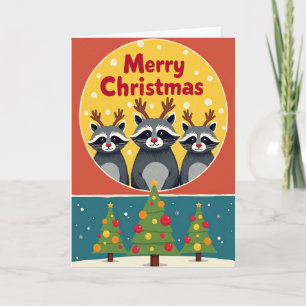 Vibrant Retro Creatures Card