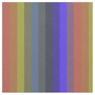 Vibrant Retro Sunset Stripes Fabric