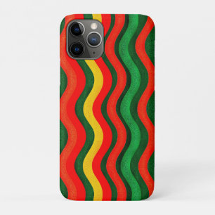Vibrant Retro Wavy Lines iPhone 11 Pro Case