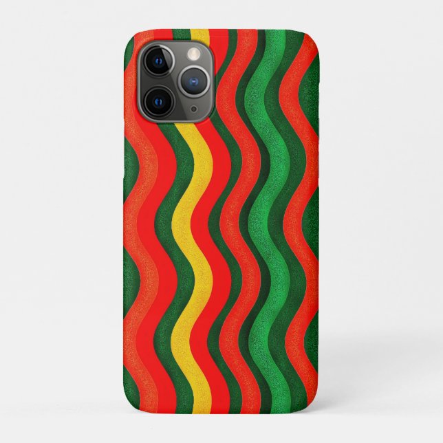 Vibrant Retro Wavy Lines Case-Mate iPhone Case (Back)