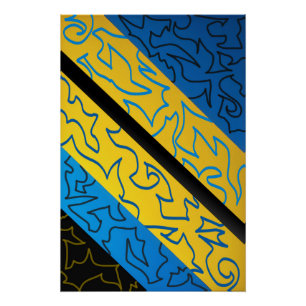 Vibrant Rhythm Abstract Poster