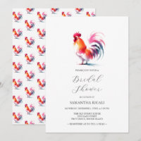 Vibrant Rooster Bridal Shower