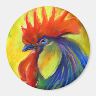 Vibrant Rooster products Svetlana Novikova Magnet