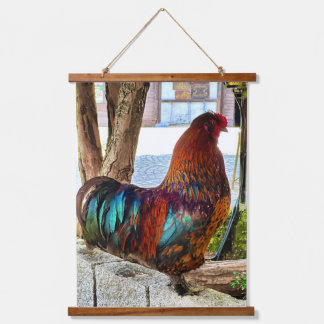 Vibrant Rooster Tapestry - Colourful Wall Art