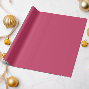 Vibrant Rose Deep Pink Solid Colour #ca3f67 Wrapping Paper