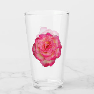 Vibrant Rose Drinking Glass
