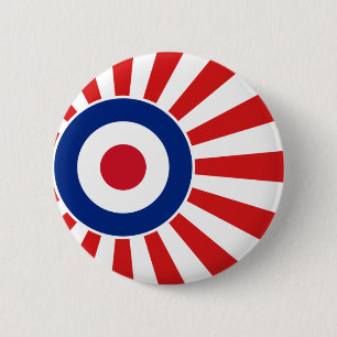 Vibrant Roundel Mods JAPAN Target Scooter 6 Cm Round Badge