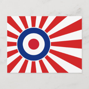Vibrant Roundel Mods JAPAN Target Scooter Postcard