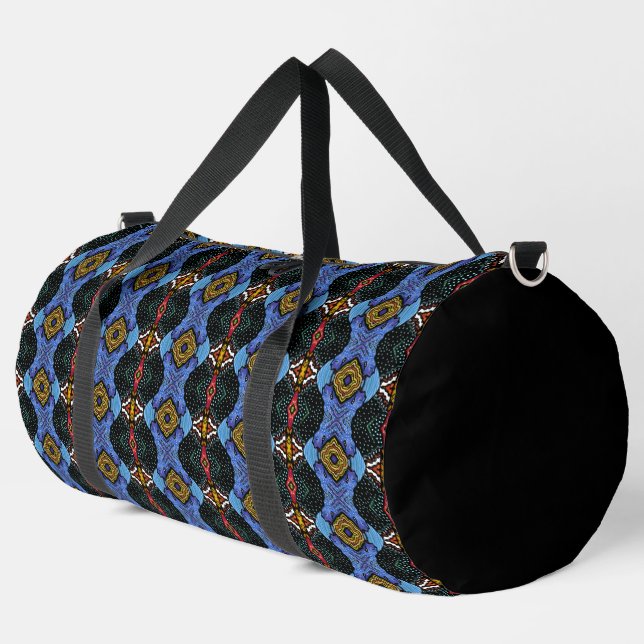 Vibrant Royalty Duffle Bag (Left Corner)