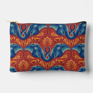 Vibrant Safari Tapestry Pattern - The White Lotus Accessory Pouch