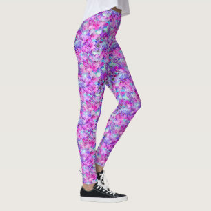 Vibrant Scales in Watercolor Mermaid Yoga Leggings