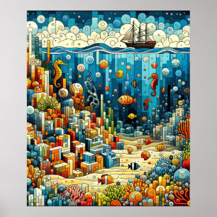 Vibrant Seabed Poster
