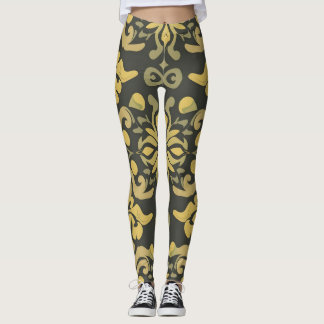 Vibrant Seamless Pattern Leggings - Elegant Decor