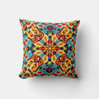 Vibrant Seamless Pattern Pillow