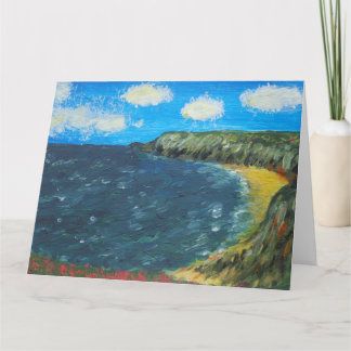 Vibrant Seascape Card