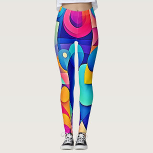 Vibrant Shape Play Leggings